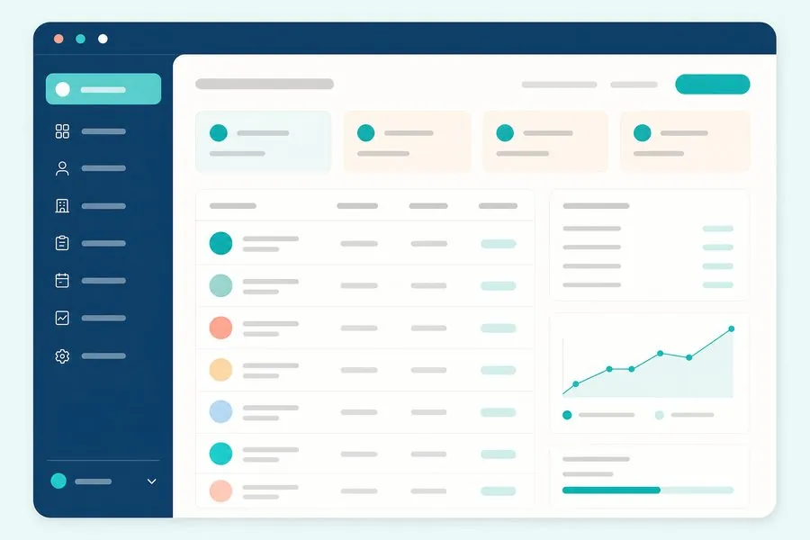 Painel com todos os contatos